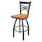 Holland Bar Stool Co 30" Swivel Bar Stool, Pewter Finish, Med Maple Seat 82030PWMedMpl - alternate 1
